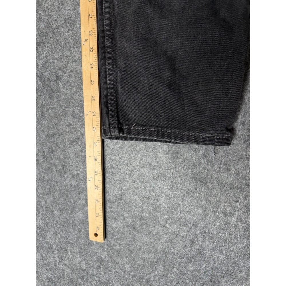 Vintage 2000 Levis 550 Relaxed Fit Tapered Leg Black Denim Jeans Mens 36x30 - Picture 6 of 10